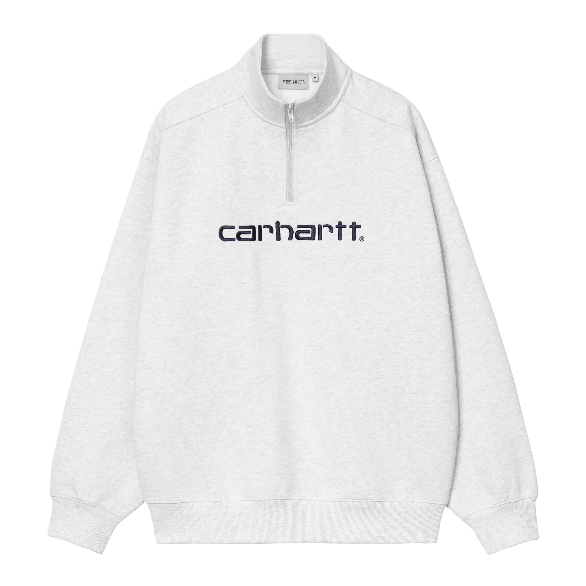 【送料&関税込】Carhartt Half Zipper Sweatshirt ハーフジップアメリカンスクリプトスウェットシャツ