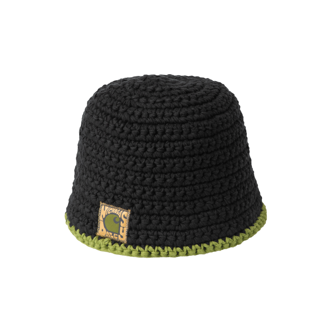 帽子 NICHOLAS DALEY HAND KNITTEDBERET Goya Gumbani x Nicholas Daley Hand Knitted Beret - Red / Green