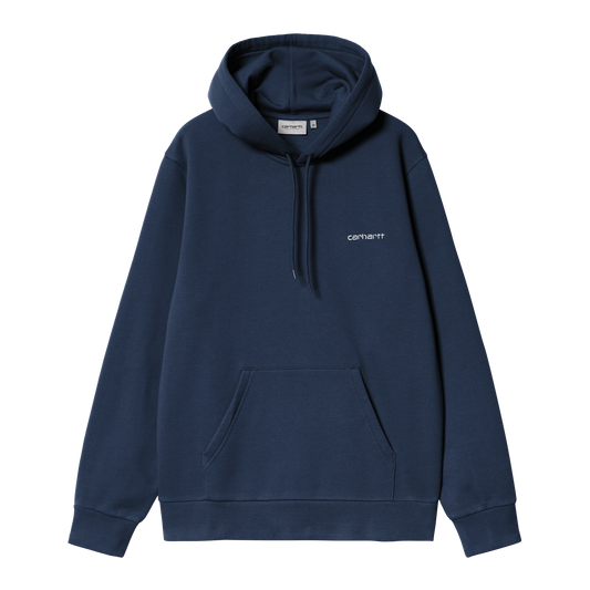 Hooded Script Embroidery Sweat