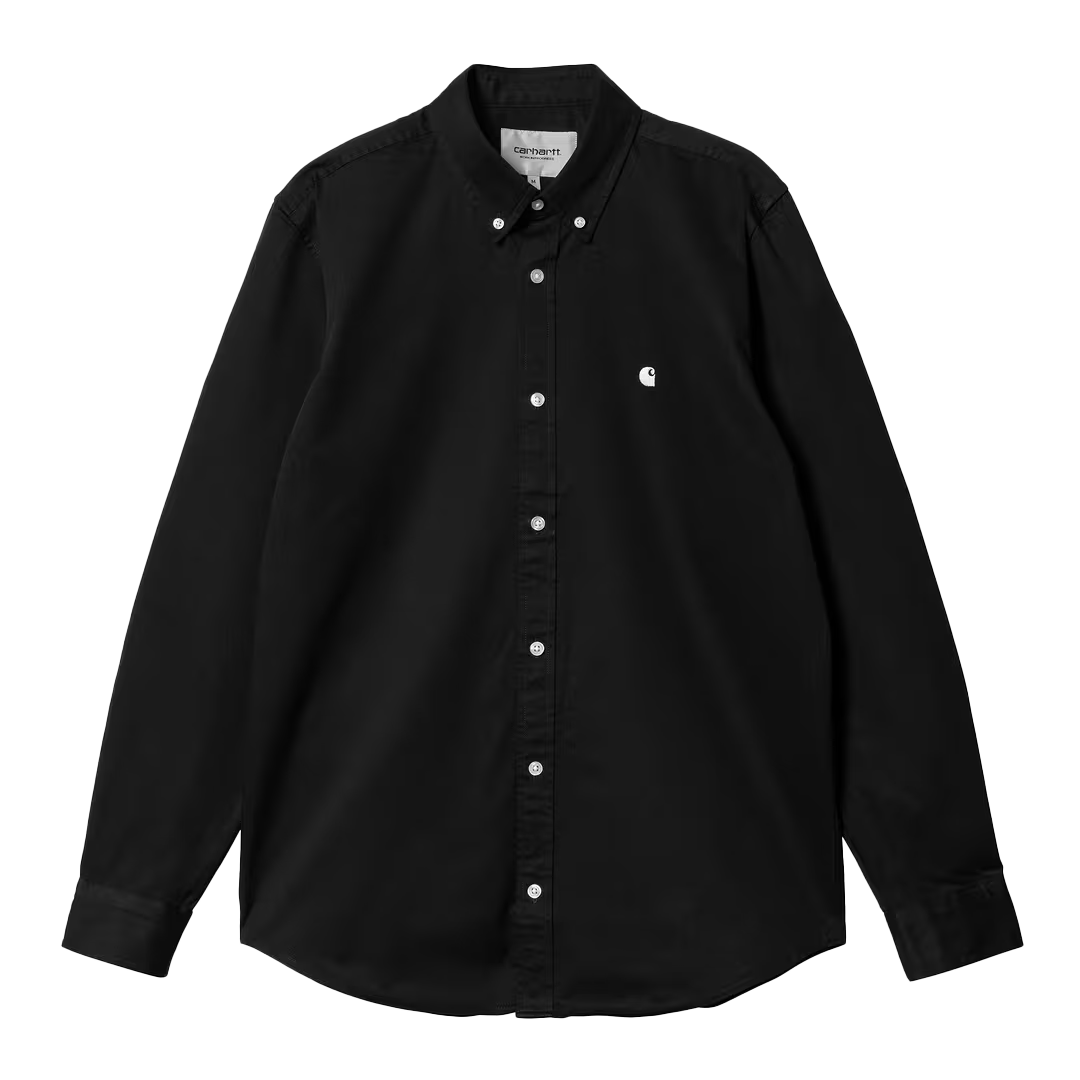 トップス Carhartt WIP L/S KENDRICK POLO black M Carhartt WIP - L/S Arlo Polo (Black / Kendricks Stripe / Aura) | HHV