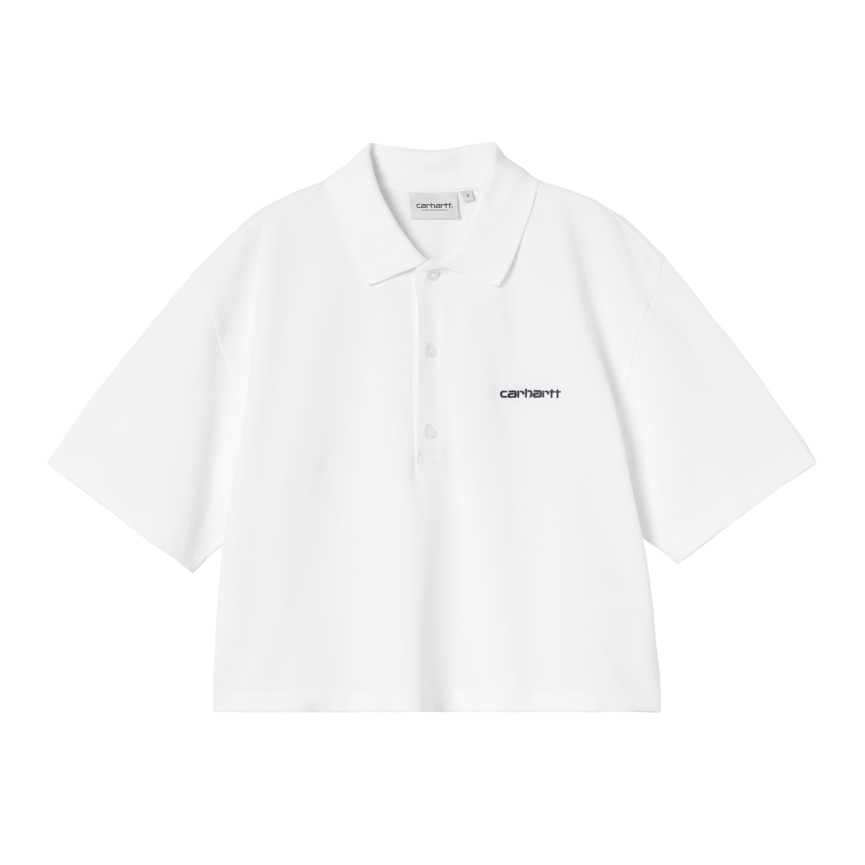 W' S/S Carhartt Script Polo T-Shirt - Carhartt WIP Singapore