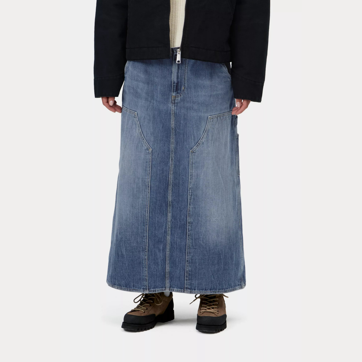 W' Double Knee Skirt Long