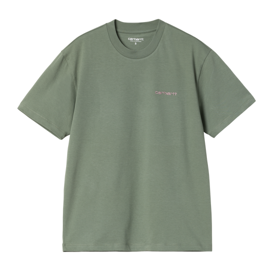 W' S/S Script Embroidery T-Shirt