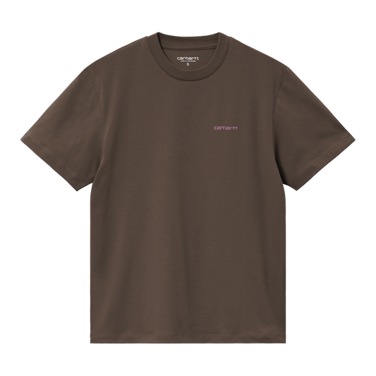 W' S/S Script Embroidery T-Shirt