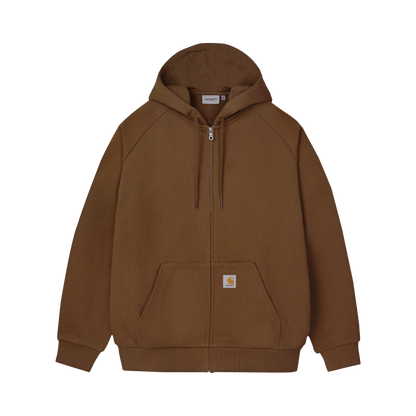 Hooded Square Label Jacket