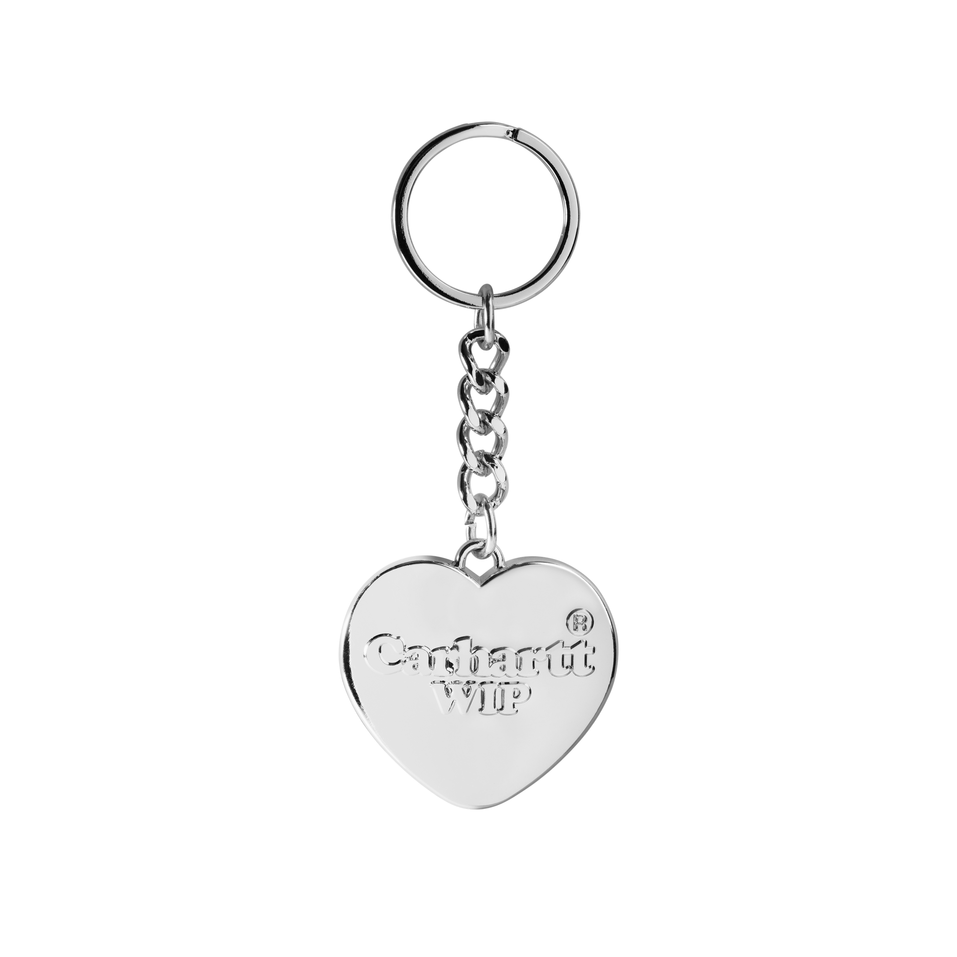 Heart Keychain One Size Silver