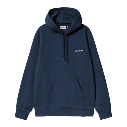 Hooded Script Embroidery Sweat