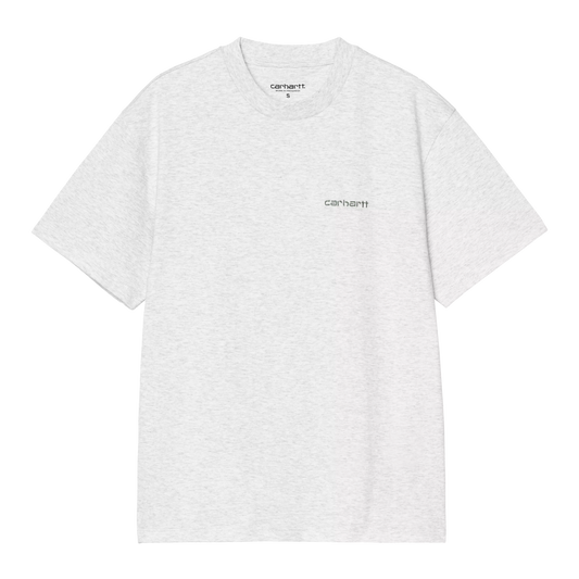 W' S/S Script Embroidery T-Shirt