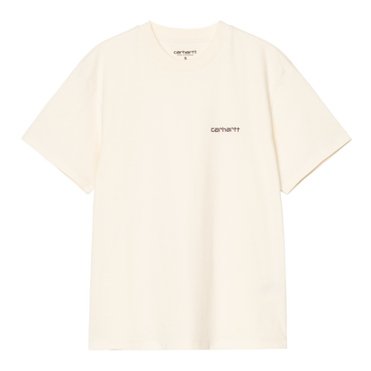 W' S/S Script Embroidery T-Shirt
