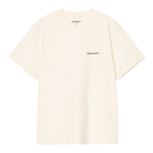 W' S/S Script Embroidery T-Shirt