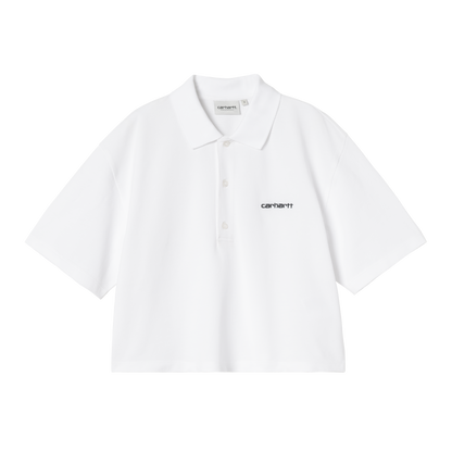 W' S/S Carhartt Script Polo T-Shirt