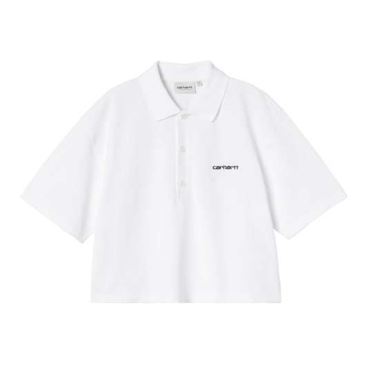 W' S/S Carhartt Script Polo T-Shirt