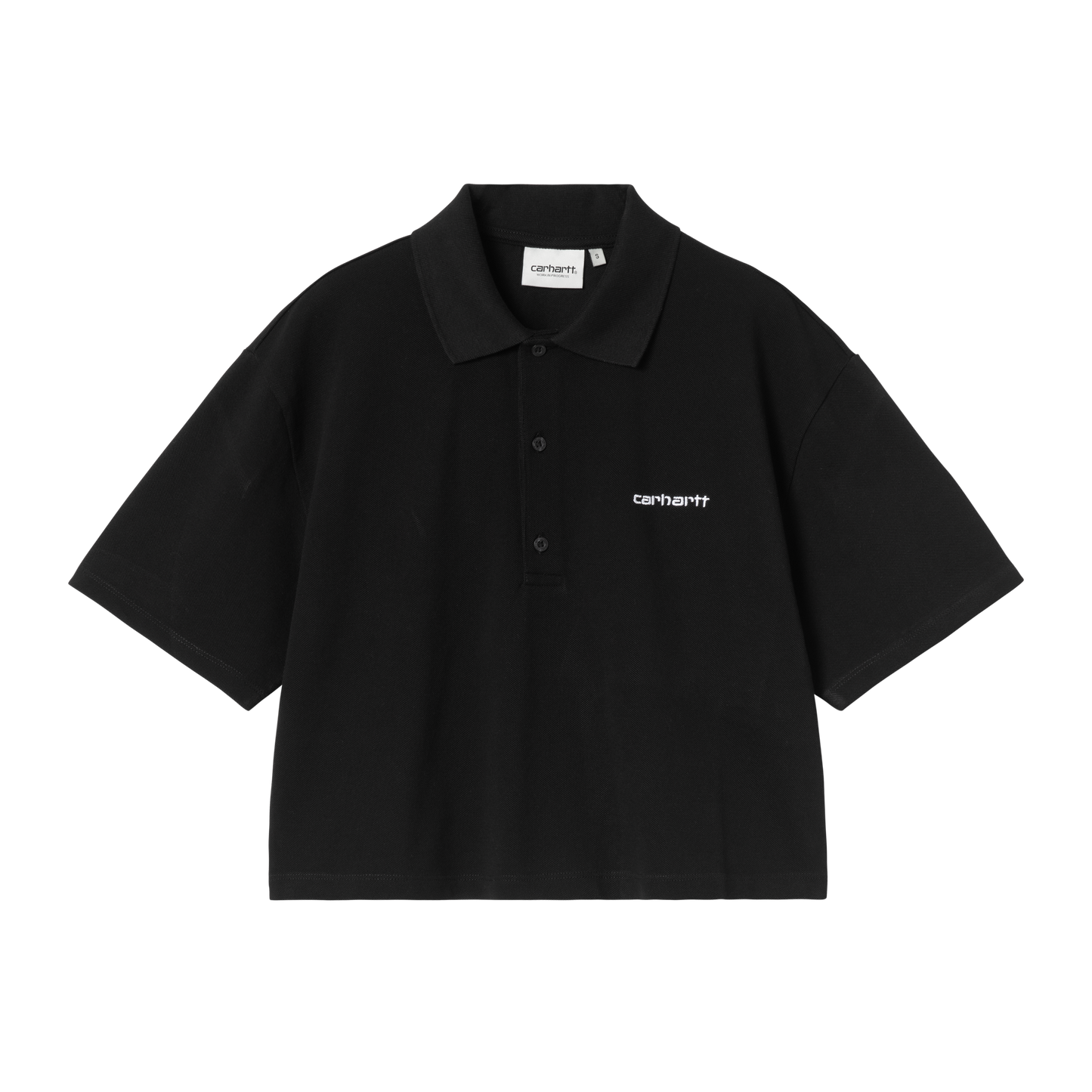 W' S/S Carhartt Script Polo T-Shirt