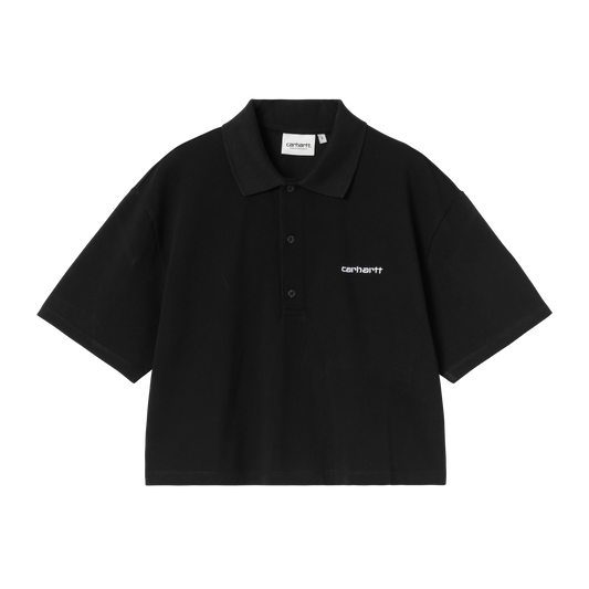 W' S/S Carhartt Script Polo T-Shirt