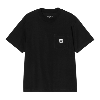 W' S/S Pocket Small Heart T-Shirt