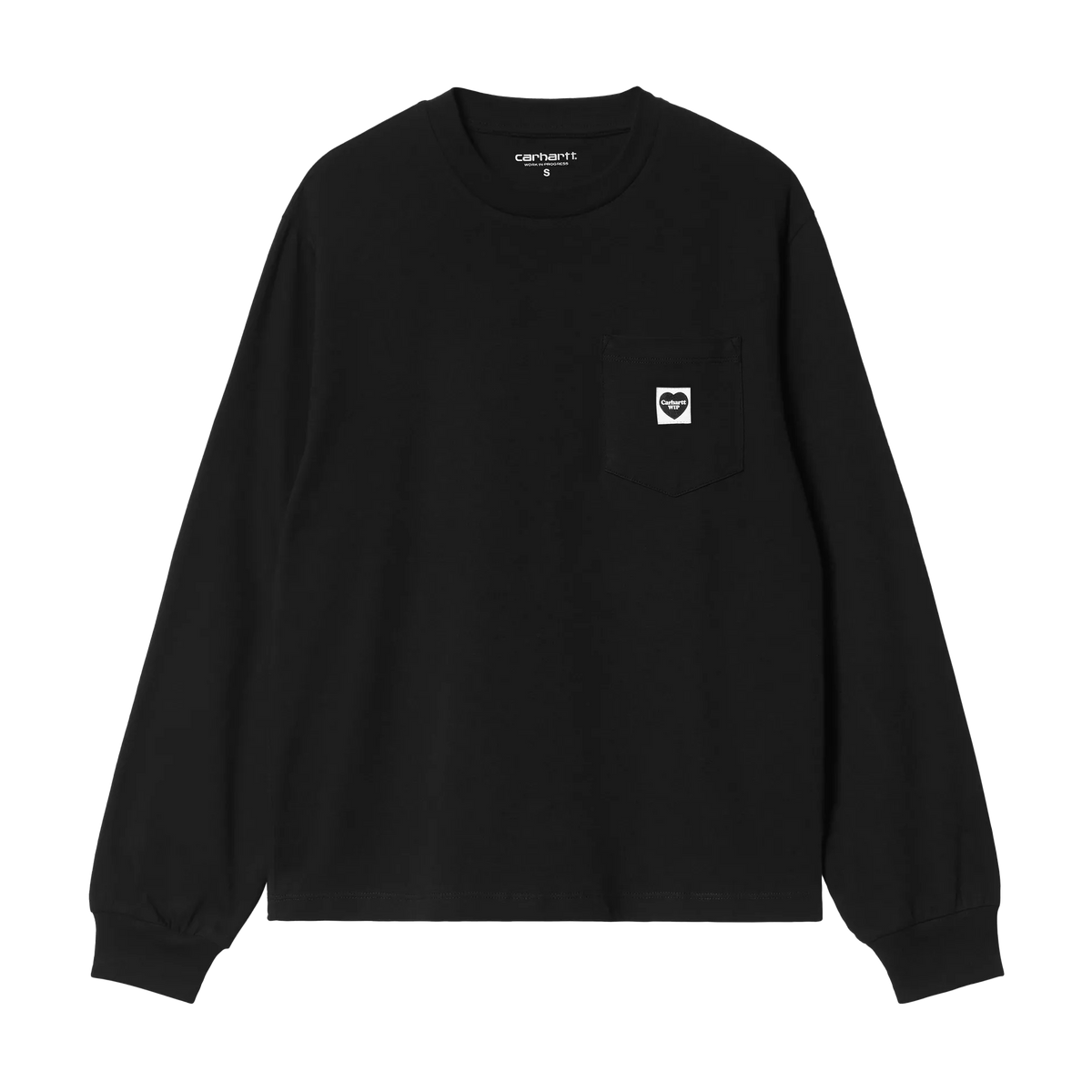 W' L/S Pocket Small Heart T-Shirt