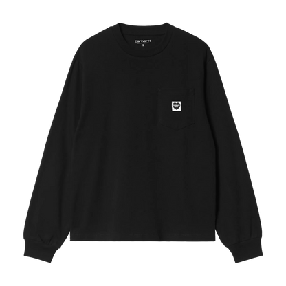 W' L/S Pocket Small Heart T-Shirt
