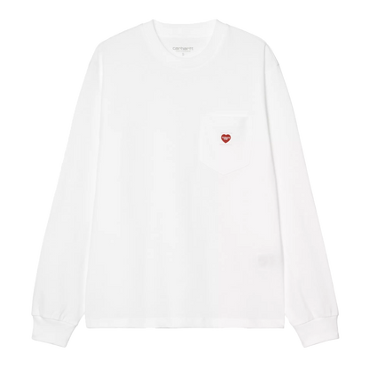 W' L/S Pocket Small Heart T-Shirt