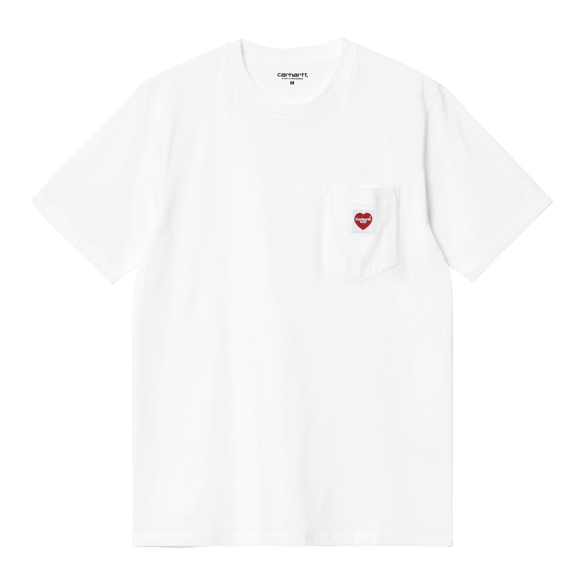 【carhartt】\"S/S Pocket Heart\"ハートロゴTシャツ/White‐Red S/S Pocket Heart Tee White/Red – Complex Clothing Inc.