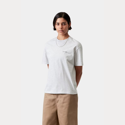 W' S/S Script Embroidery T-Shirt