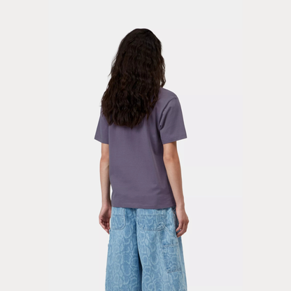 W' S/S Script Embroidery T-Shirt