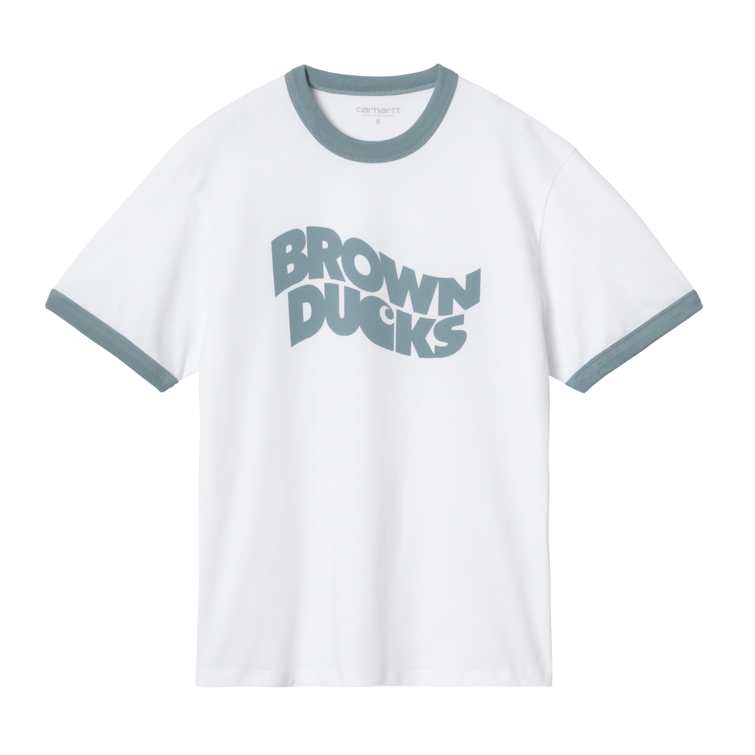 W' S/S Brown Ducks Ringer T-S