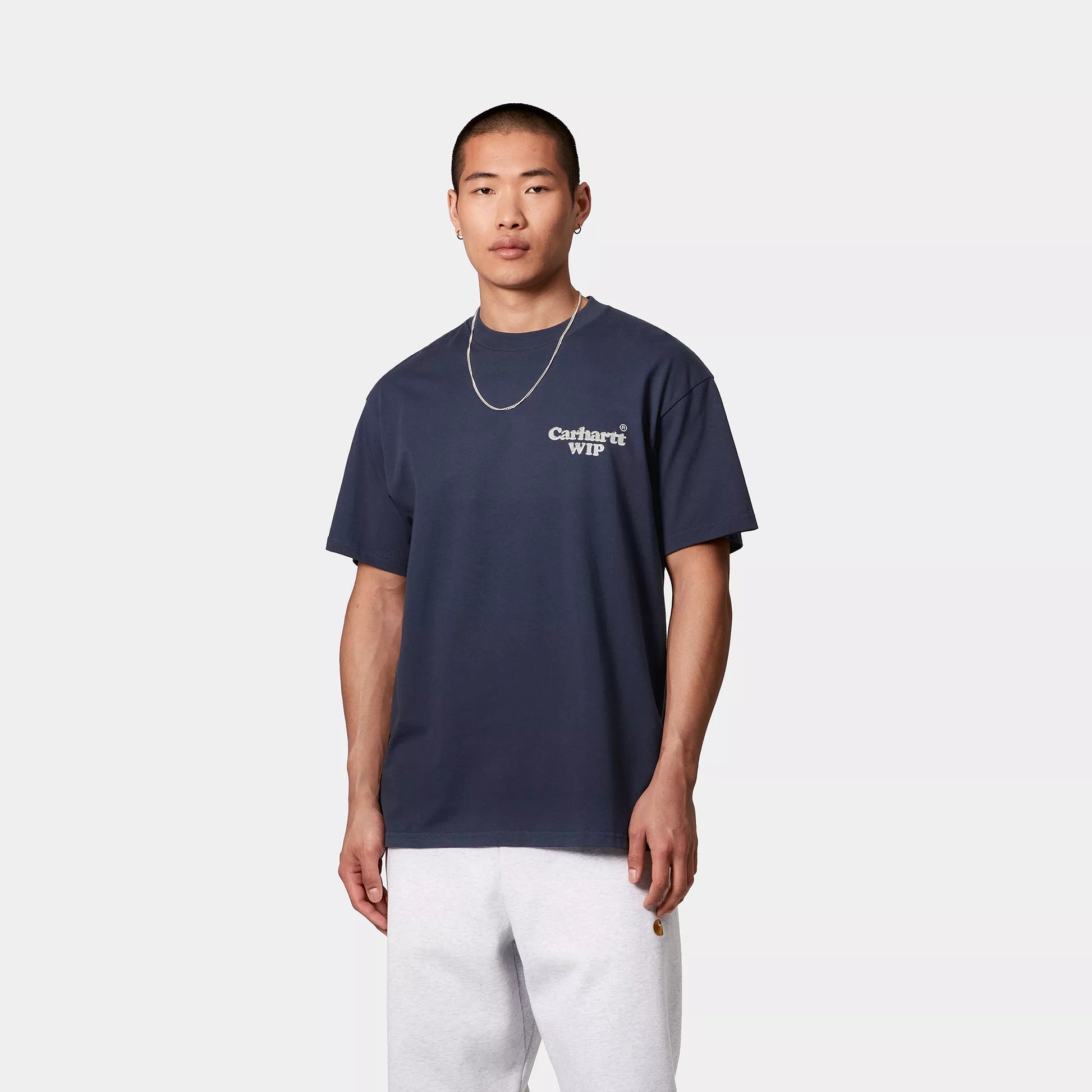 ★ドイツ発*carhartt WIP*新作*Hartt Chain Tシャツ/BLUE★ S/S Hartt Chain T-Shirt - Carhartt WIP Singapore